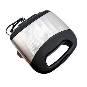 Krups Stainless Steel Belgian Waffle Maker Tested Working Nonstick Waffle Iron